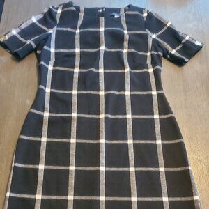 Tommy Hilfiger Black and White Plaid knee high dress size 4